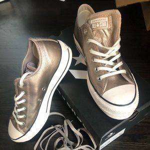 Gold Chuck Taylor All Star Converse Platform Gold